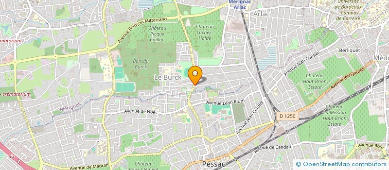 localisation de l'entreprise MONSIEUR BERTRAND TISNE  MERIGNAC