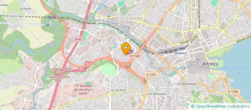 localisation de l'entreprise MONSIEUR BERTRAND TONDEUR à ANNECY