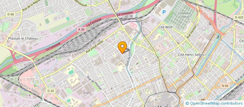 localisation de l'entreprise MONSIEUR BERTRAND TORTEL  MULHOUSE