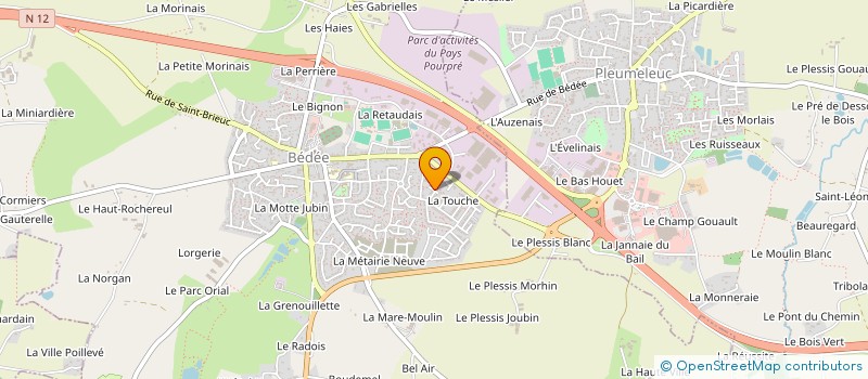 localisation de l'entreprise MONSIEUR BERTRAND TOSTIVINT  BEDEE