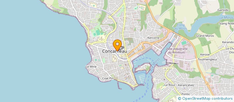 localisation de l'entreprise MONSIEUR BERTRAND TOUCHARD à CONCARNEAU