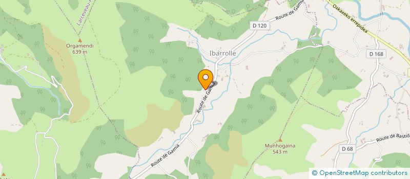 localisation de l'entreprise MONSIEUR BERTRAND URRUTIAGUER  JUXUE