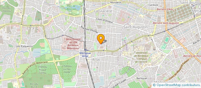 localisation de l'entreprise MONSIEUR BERTRAND UTHURRIAGUE  MERIGNAC