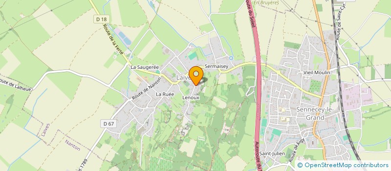 localisation de l'entreprise MONSIEUR BERTRAND VAILLANT  ETRIGNY