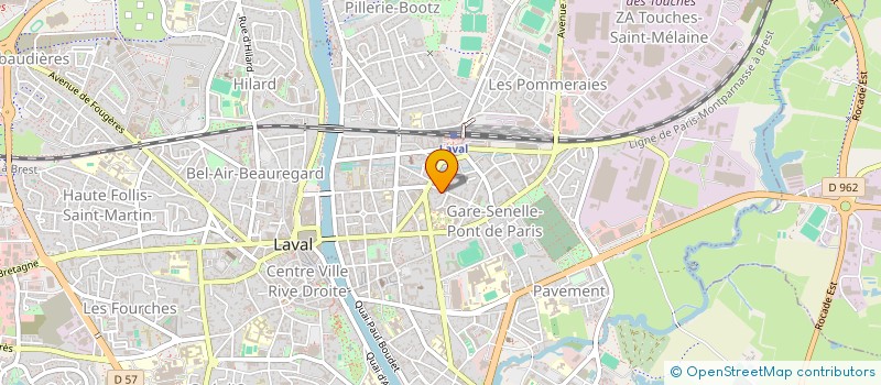 localisation de l'entreprise MONSIEUR BERTRAND VANNIER à LAVAL