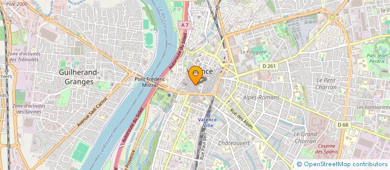 localisation de l'entreprise MONSIEUR BERTRAND VANNIER  VALENCE