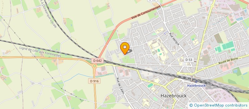 localisation de l'entreprise MONSIEUR BERTRAND VANOOSTEN  HAZEBROUCK