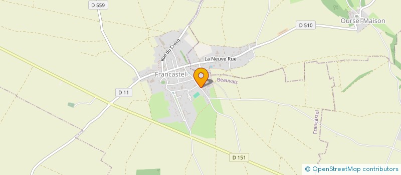 localisation de l'entreprise MONSIEUR BERTRAND VANYSACKER  FRANCASTEL