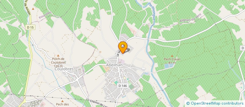 localisation de l'entreprise MONSIEUR BERTRAND VARIN  ABEILHAN