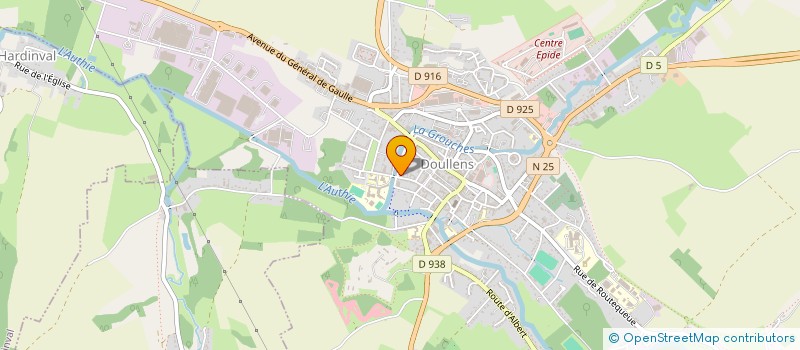 localisation de l'entreprise MONSIEUR BERTRAND VASSEUR à DOULLENS