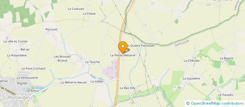 localisation de l'entreprise MONSIEUR BERTRAND VAUTIER à PLUMAUDAN