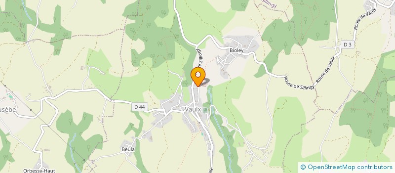 localisation de l'entreprise MONSIEUR BERTRAND VERNEY  VAULX