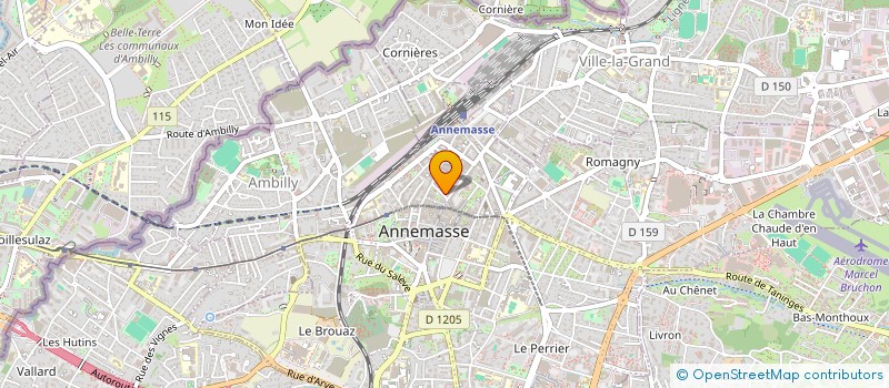 localisation de l'entreprise MONSIEUR BERTRAND VEZ  ANNEMASSE