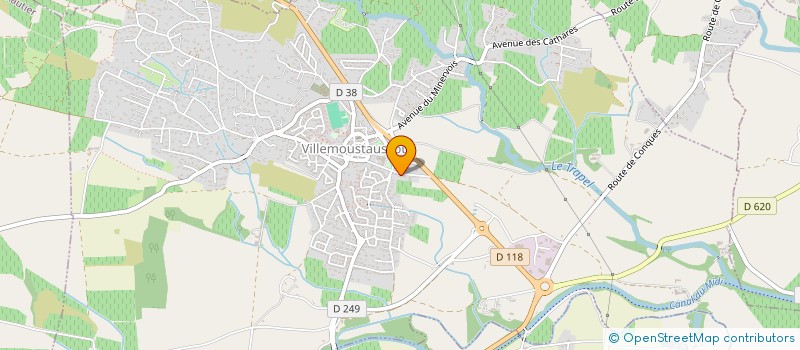 localisation de l'entreprise MONSIEUR BERTRAND VIDAL  VILLEMOUSTAUSSOU