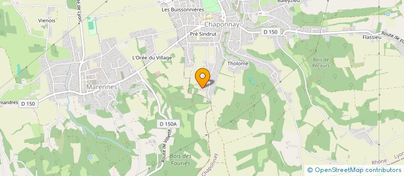 localisation de l'entreprise MONSIEUR BERTRAND VILLE  CHAPONNAY