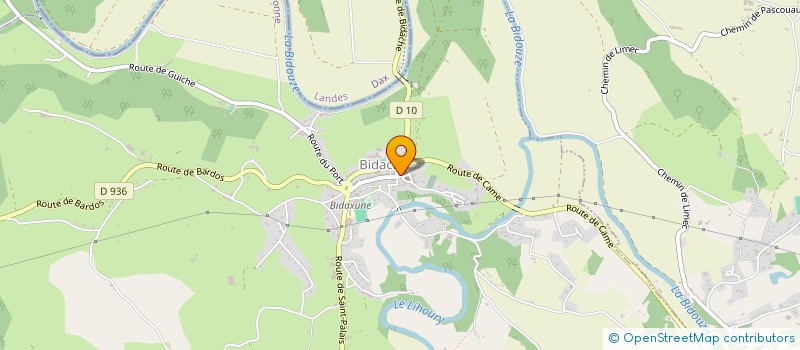 localisation de l'entreprise MONSIEUR BERTRAND VIO  BIDACHE