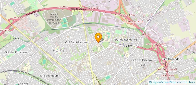 localisation de l'entreprise MONSIEUR BERTRAND VIVIEN  LENS