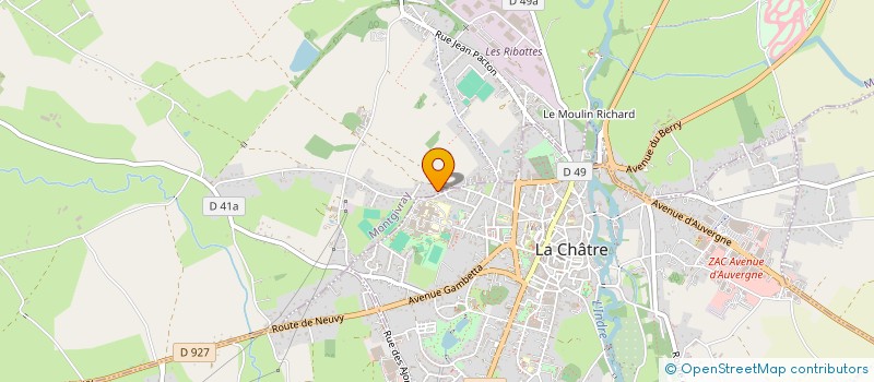 localisation de l'entreprise MONSIEUR BERTRAND VIVIER à MONTGIVRAY