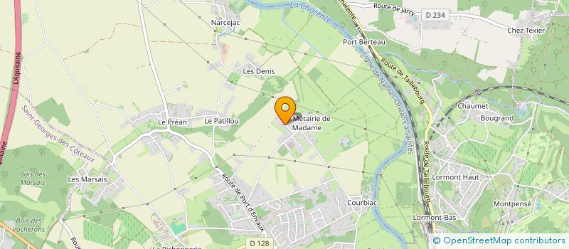 localisation de l'entreprise MONSIEUR BERTRAND VOISIN  SAINTES