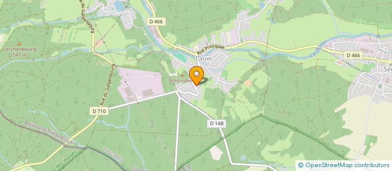 localisation de l'entreprise MONSIEUR BERTRAND WEISS  MASEVAUX-NIEDERBRUCK