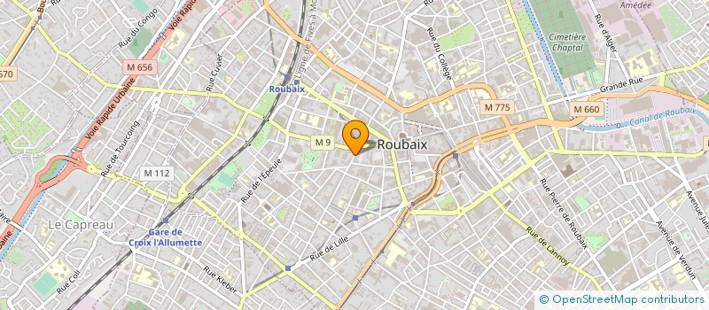localisation de l'entreprise MONSIEUR BERTRAND WIBAUX à ROUBAIX