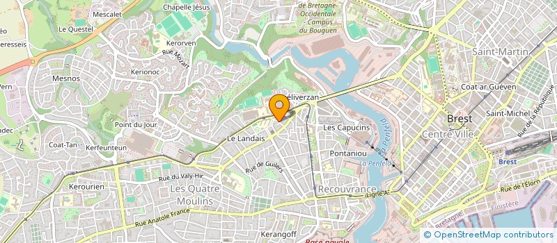 localisation de l'entreprise MONSIEUR BERTRAND YVON à BREST