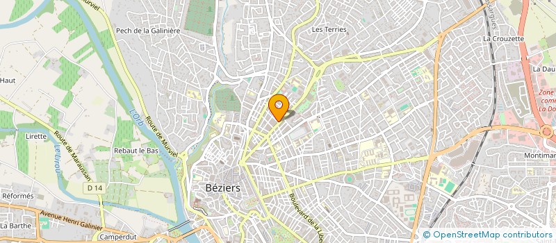 localisation de l'entreprise MONSIEUR BERTY RENEE  BEZIERS