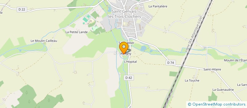 localisation de l'entreprise MONSIEUR BERTY SIMONNEAU  SAINT-GERVAIS-LES-TROIS-CLOCHERS