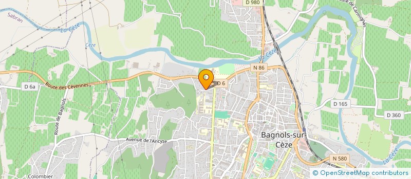 localisation de l'entreprise MONSIEUR BESIM HAJDARMATAJ à BAGNOLS-SUR-CEZE