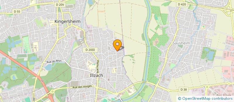 localisation de l'entreprise MONSIEUR BESIM UKSHINI  ILLZACH