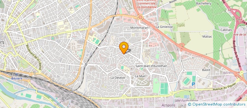 localisation de l'entreprise MONSIEUR BESIR SAHITI  BEZIERS