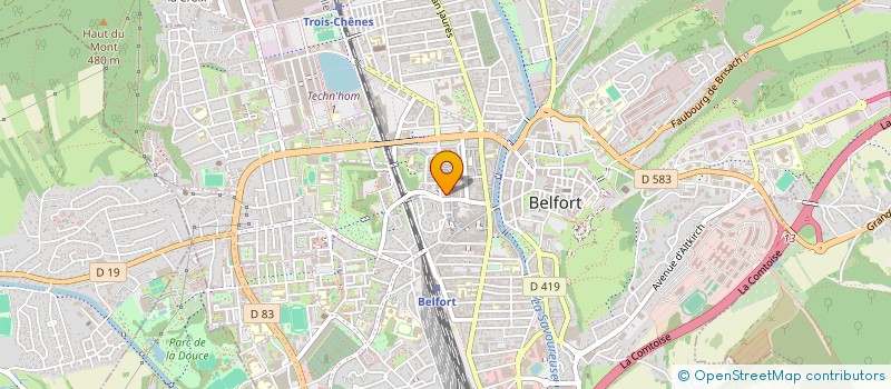localisation de l'entreprise MONSIEUR BESMILLAH NADERI  BELFORT
