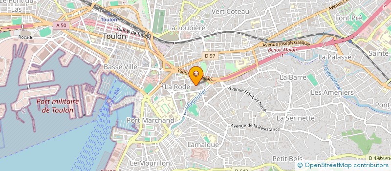 localisation de l'entreprise MONSIEUR BESNIK HAXHIAJ  TOULON