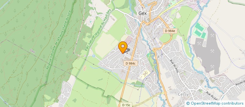 localisation de l'entreprise MONSIEUR BESSAM EL OUATER  GEX