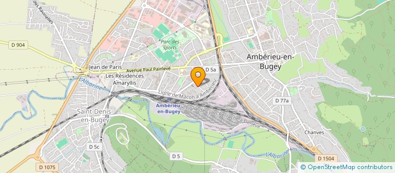 localisation de l'entreprise MONSIEUR BESSEM BEN BRAHEM à AMBERIEU-EN-BUGEY