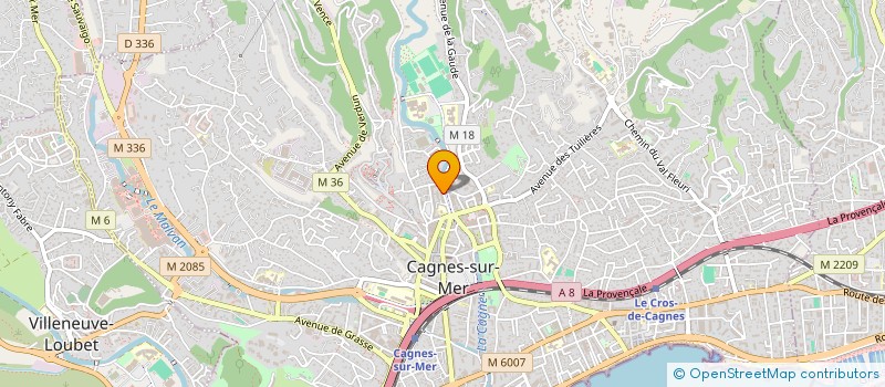 localisation de l'entreprise MONSIEUR BESSEM HAMDA SAHLI à CAGNES-SUR-MER