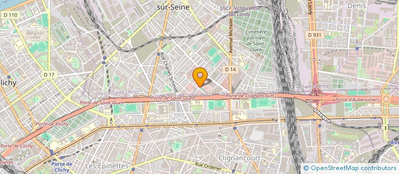 localisation de l'entreprise MONSIEUR BESSI THACI à SAINT-OUEN-SUR-SEINE
