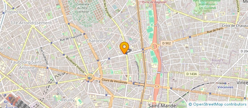 localisation de l'entreprise MONSIEUR BETTINA PITTALUGA  PARIS