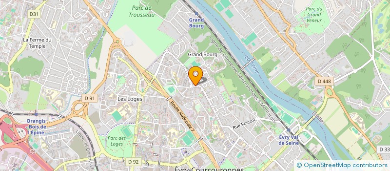 localisation de l'entreprise MONSIEUR BEUGRE PRINCE DALLO  EVRY-COURCOURONNES