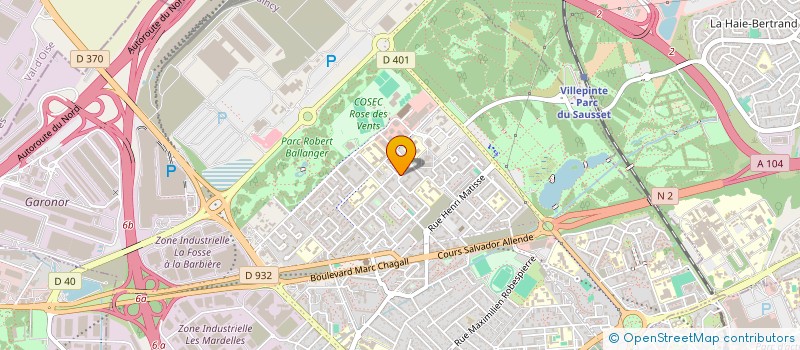 localisation de l'entreprise MONSIEUR BEYE CAMARA à AULNAY-SOUS-BOIS