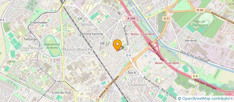 localisation de l'entreprise MONSIEUR BEYTULLAH AKKAS  REIMS