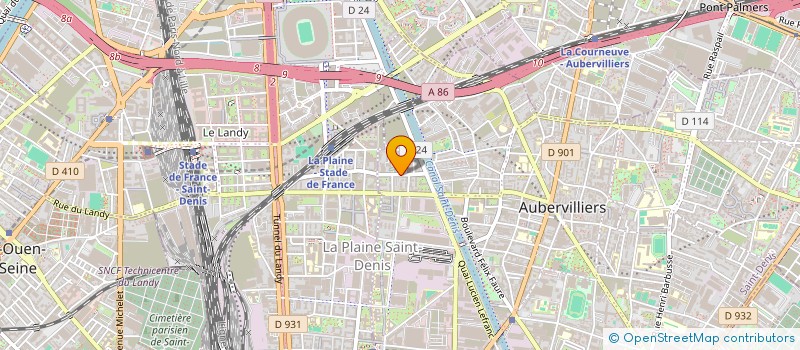 localisation de l'entreprise MONSIEUR BHAVINKUMAR PATEL  AUBERVILLIERS