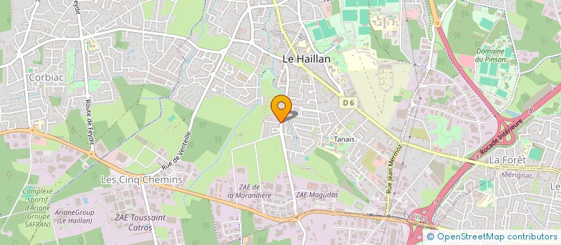 localisation de l'entreprise MONSIEUR BHOURDO BALDE  LE HAILLAN