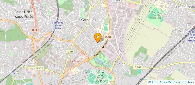 localisation de l'entreprise MONSIEUR BIANGANDU DINANGA  SARCELLES