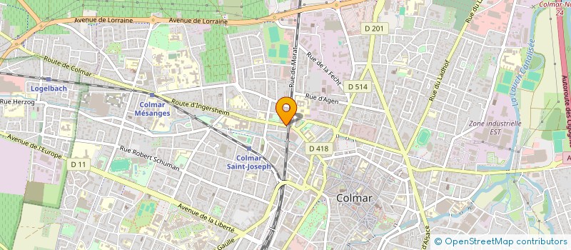 localisation de l'entreprise MONSIEUR BICA BOLWELE  COLMAR