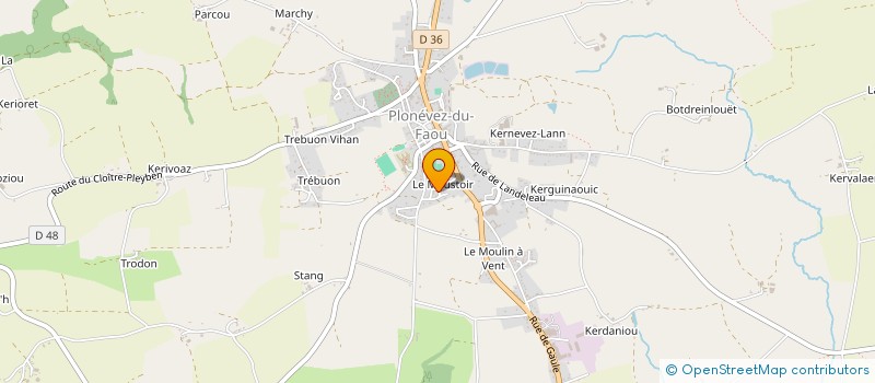 localisation de l'entreprise MONSIEUR BICREL BICREL  PLONEVEZ-DU-FAOU