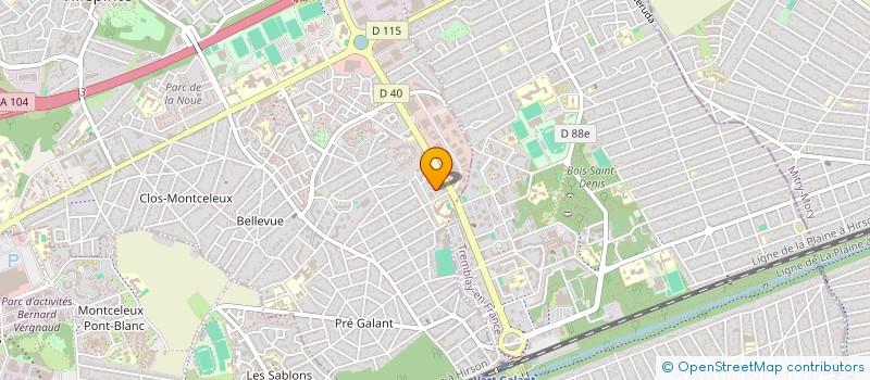 localisation de l'entreprise MONSIEUR BIEN-AIME GAULUA  VILLEPINTE