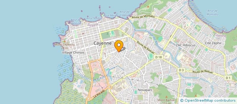 localisation de l'entreprise MONSIEUR BIENNE JOSEPH  CAYENNE