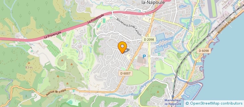 localisation de l'entreprise MONSIEUR BIENVENU CIAMPOUSSIN à MANDELIEU-LA-NAPOULE