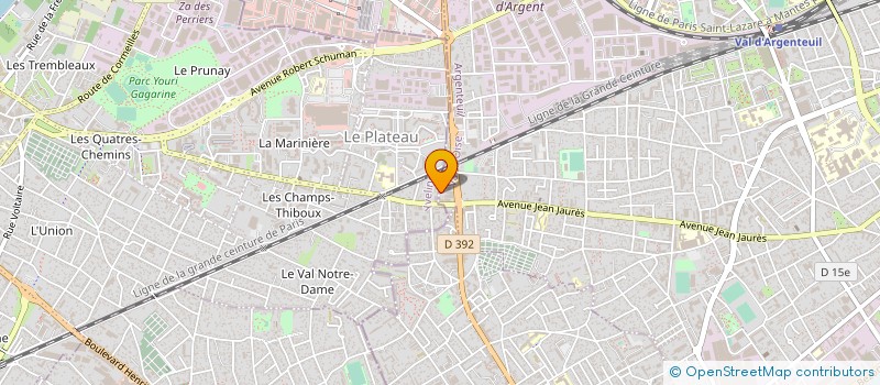 localisation de l'entreprise MONSIEUR BIKO MARENA à ARGENTEUIL